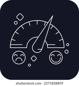 Tasa de retroalimentación Iconos de retroalimentación con un estilo de contorno relleno de negro. Icono de línea delgada relacionado con comentarios, calificaciones, testimonios, respuesta rápida, satisfacción y más. Icono web simple. Ilustración del vector
