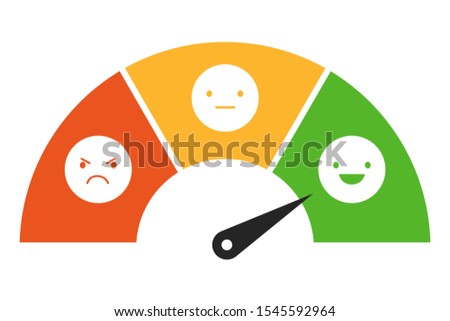 Feedback or rating. Customers review and evaluation of service or good. Set faces scale feedback - Vector