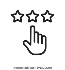 Feedback Rating Icon Design Vector Template Illustration