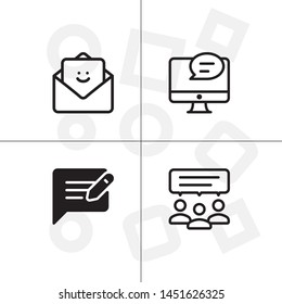 Feedback rating rate, favorite solid filled glyph icon set ransparent background