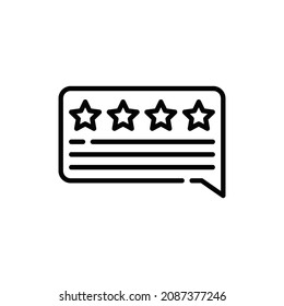 Feedback, ratting star icon vector