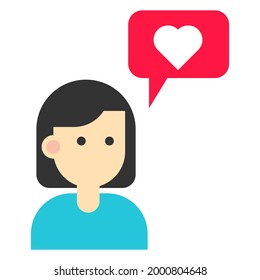 feedback review, customer support icon illustration vector graphic