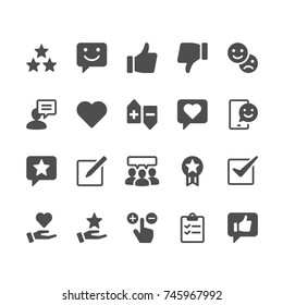 Feedback And Review Glyph Icons