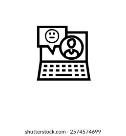 Feedback and review line icons set vector illustration. editable stroke