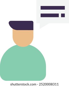 Ilustração plana do vetor do ícone de classificação da revisão de comentários