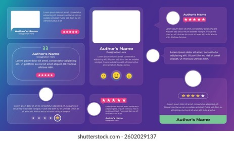 Feedback and review set.  different feedback shapes, choosing answers. Collection of online satisfaction level feedback, star ratings Emotional feedback design for websites and mobile apps