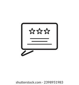 Feedback, review, testimonial, customer thin line icons. Editable stroke. For website marketing design, logo, app, template, ui, etc. Vector illustration modern Designs.