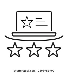 Feedback, review, testimonial, customer thin line icons. Editable stroke. For website marketing design, logo, app, template, ui, etc. Vector illustration modern Designs.