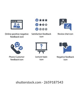 feedback, Satisfaction feedback, Review chat, Customer feedback, Lecture topic, Negative feedback, icon