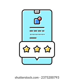 feedback of service color icon vector. feedback of service sign. isolated symbol illustration