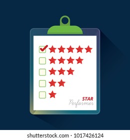 Feedback and service rating template concept.