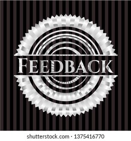 Feedback silvery emblem