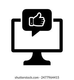 feedback social media icon vector illustration design template