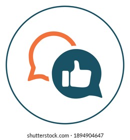 Feedback Social Media or Internet Network Highlights Icon