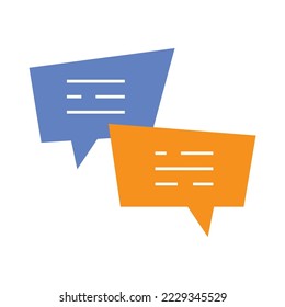 Feedback Speech Bubble Multicolor Icon Set. stock illustration. Advice, Bubble, Business, Communication