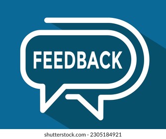 feedback, speech bubble, speedh baloon, vector illustration 