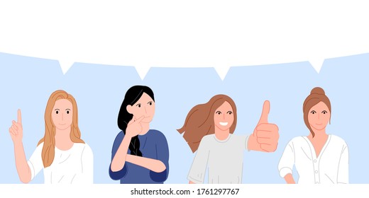 Feedback Speech Bubble vector illustration cartoon flat design