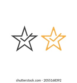 Testimonio de la estrella de retroalimentación. Plantilla de icono del vector