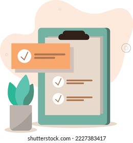 Feedback and survey. User experience concept. Vector illustration.