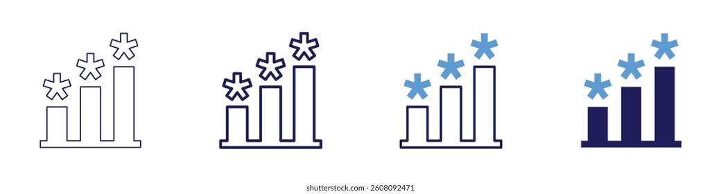 Feedback synthesis icon in 4 different styles. Thin Line, Line, Bold Line, Duotone. Duotone style. Editable stroke.