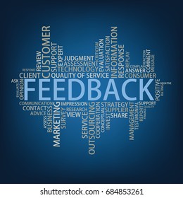 Feedback Tag Cloud, vector