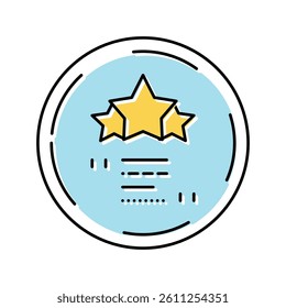 feedback testimonial customer color icon vector. feedback testimonial customer sign. isolated symbol illustration