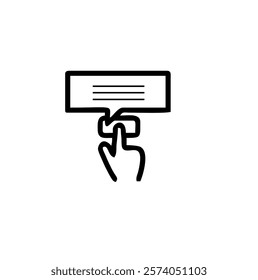 Feedback, testimonial, customer thin line icons. For website marketing design, logo, app, template, ui, etc. Vector illustration.
