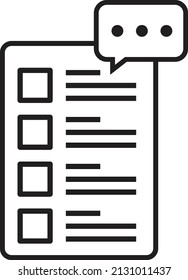 Feedback Testimonial Icon Logo Design Element