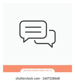 Feedback testimonial Icon Vector Illustration
