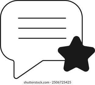 Feedback and Testimonial Icons Monoline Series