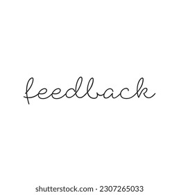 feedback text on white background.