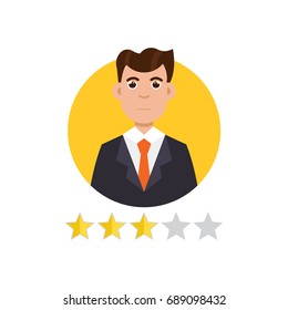 Feedback User. Customer reviews concept. Vector illustration