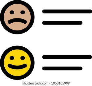 feedback vector color line icon
