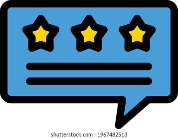 feedback vector color line icon
