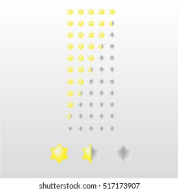 Feedback vector concept. Rank, level of satisfaction rating. User experience. Customer feedback. Review of consumer. feedback in form of yellow stars