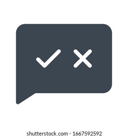 icono de color de glifo vectorial de retroalimentación 