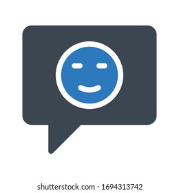 icono de color de glifo vectorial de retroalimentación 