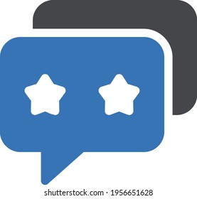 feedback vector glyph color icon