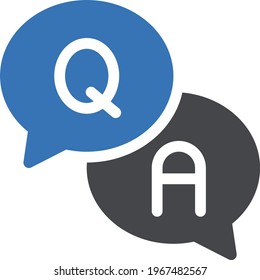 feedback vector glyph color icon