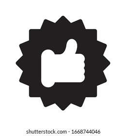 feedback vector glyph flat icon 