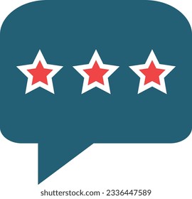Feedback Vector Glyph Two Color Icon For Personal And Commercial Use.
