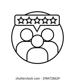 Feedback vector icon. assessment illustration sign. rating symbol.
