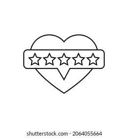 Icono vector de retroalimentación. signo de ilustración de evaluación. símbolo de clasificación. logotipo de clasificación.