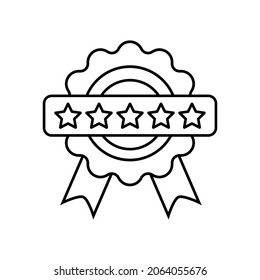 Feedback vector icon. assessment illustration sign. rating symbol. ranking logo.