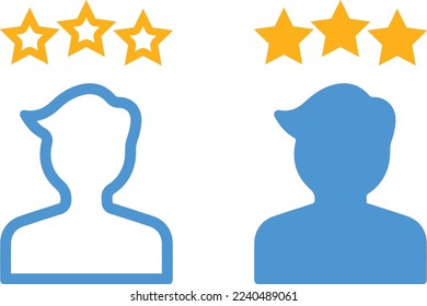 Feedback vector icon. Bad and Good Review. Feedback line icon. user experience icon. user experience vector symbol design