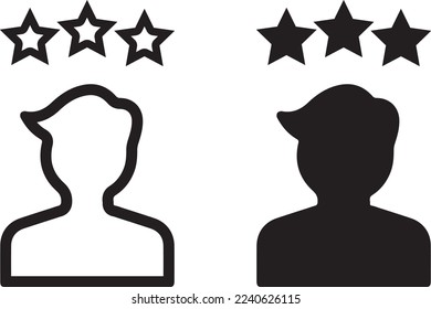 Feedback vector icon. Bad and Good Review. Feedback line icon. user experience icon. user experience vector symbol design