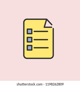 Feedback vector icon. Element of color education for mobile concept and web apps illustration. Thin line icon for website design and development, app development