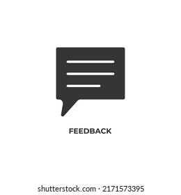 feedback vector icon. filled flat sign for mobile concept and web design. Symbol, logo illustration. Vector graphics
