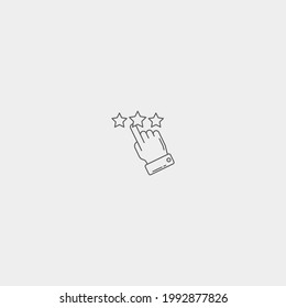 Feedback vector icon illustration sign