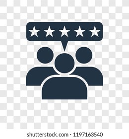 Feedback vector icon isolated on transparent background, Feedback transparency logo concept